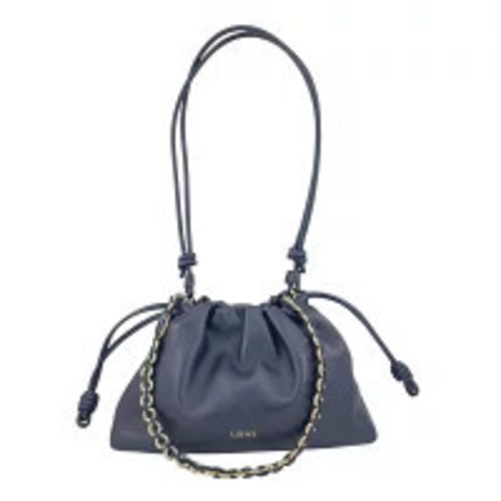 Loewe Flamenco Melona Palam Drawstring Leather Handbag Clutch Shoulder Chain